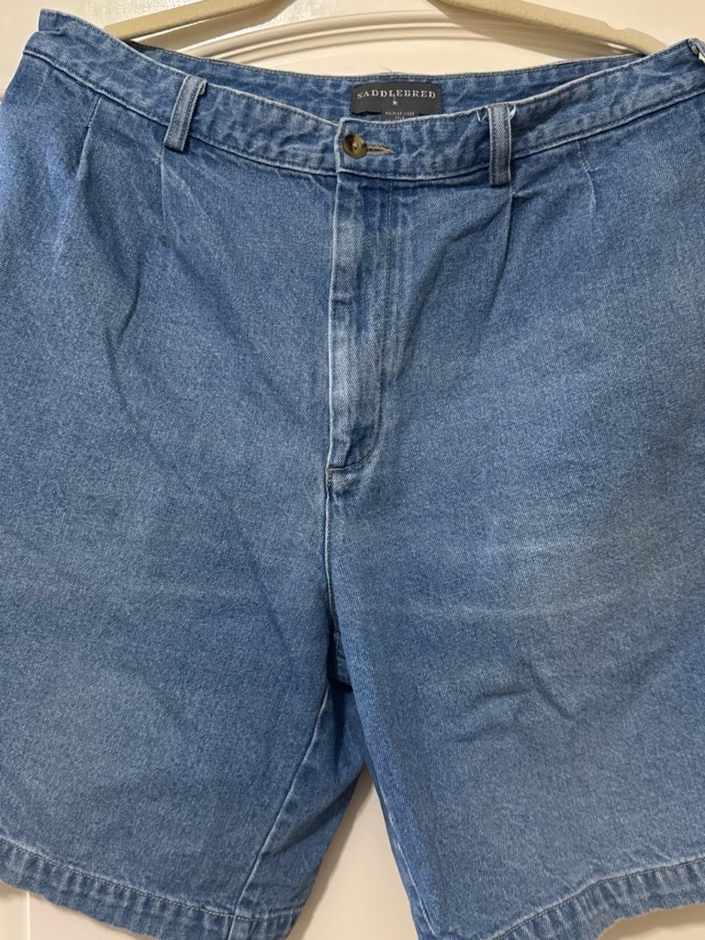 Saddlebred Light Wash Denim Shorts, 34 waist, Y2K #jorts #90s #preppy